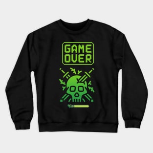 Game over green retro oldschool Crewneck Sweatshirt